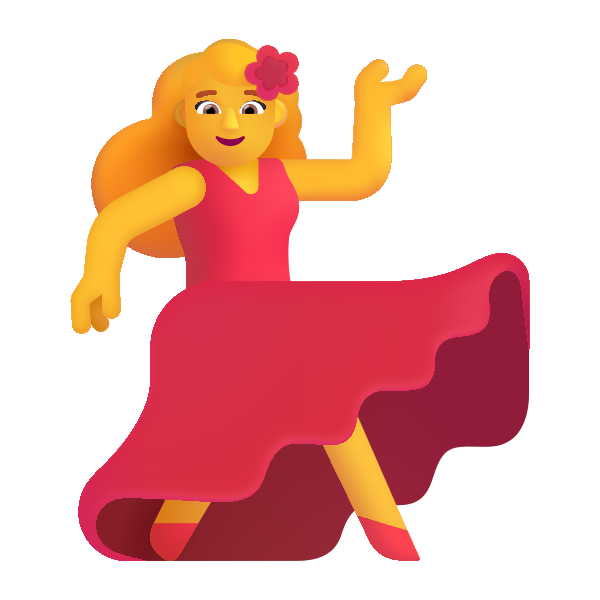 Woman Dancing Color Default Vector