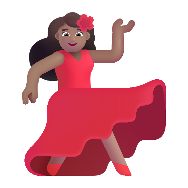 Woman Dancing Color Medium