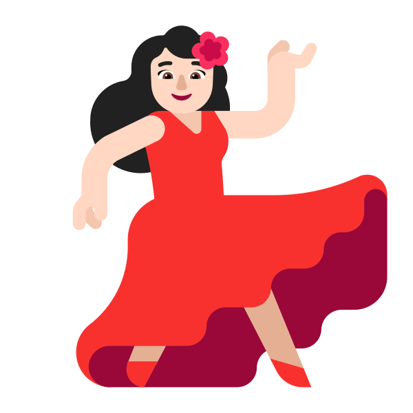 Woman Dancing Flat Light