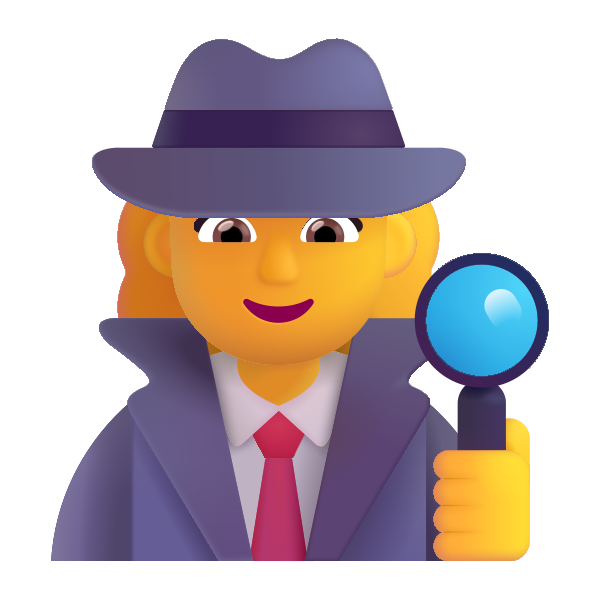 Woman Detective Color Default Vector