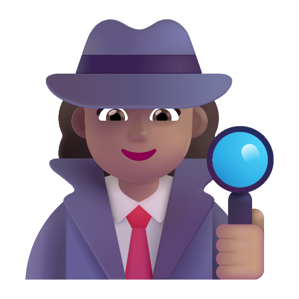 Woman Detective Color Medium