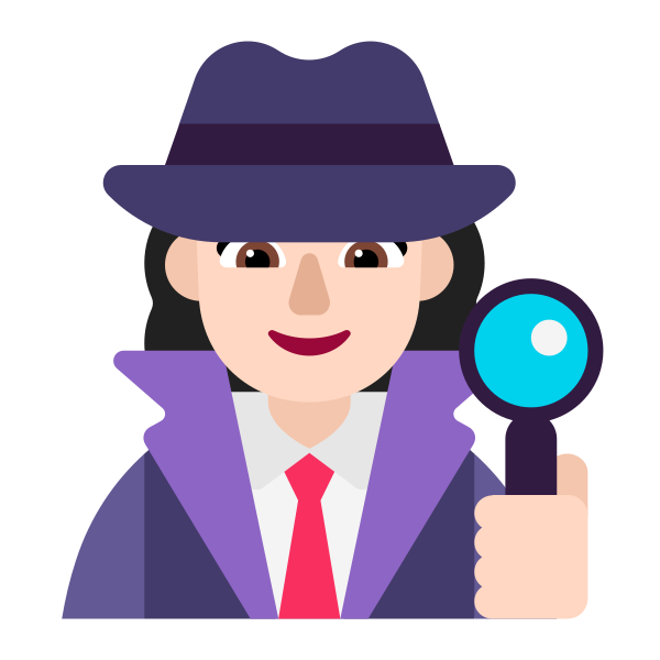 Woman Detective Flat Light
