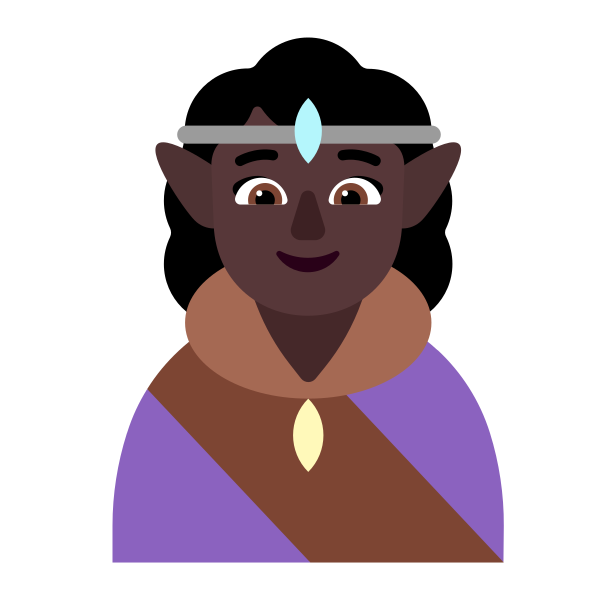 Woman Elf Flat Dark