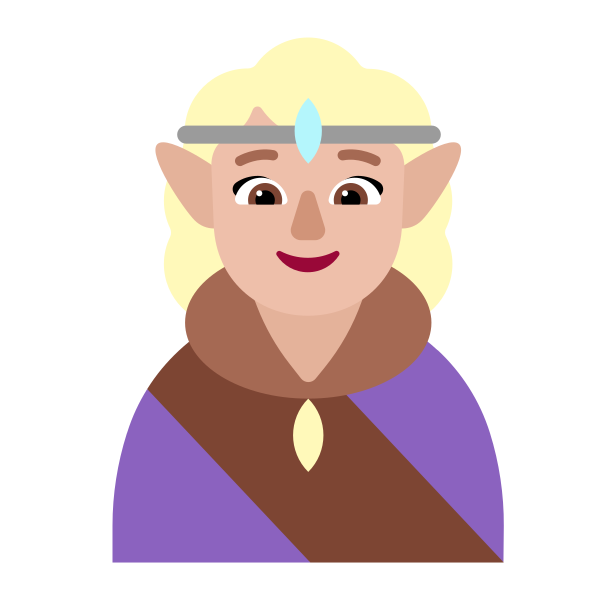Woman Elf Flat Medium Light