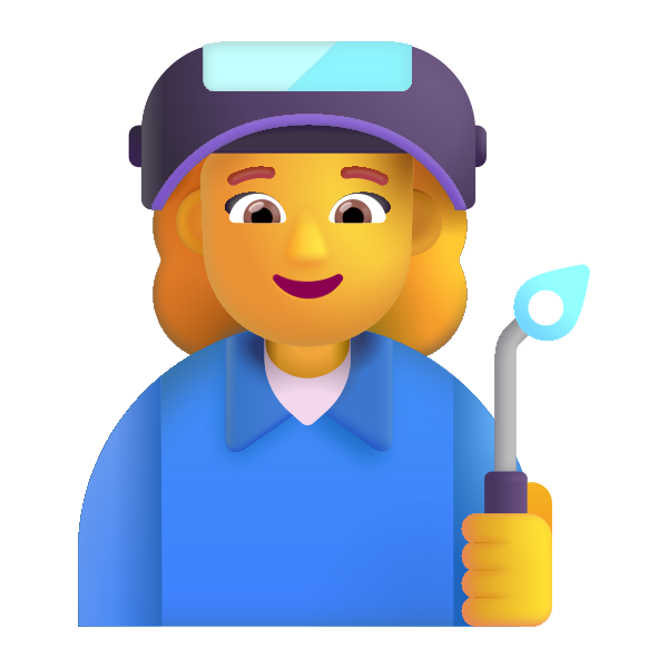 Woman Factory Worker Color Default Vector