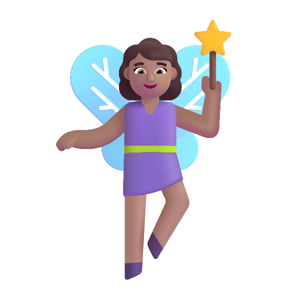 Woman Fairy Color Medium Vector