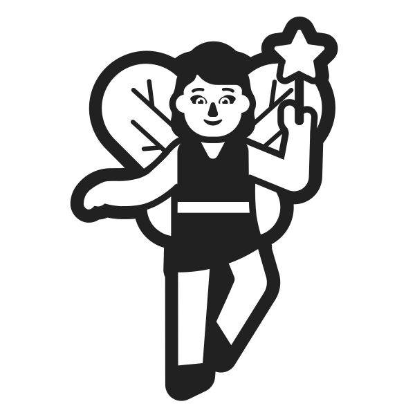 Woman Fairy High Contrast Default