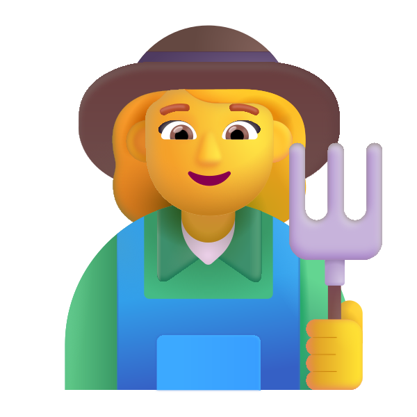 Woman Farmer Color Default