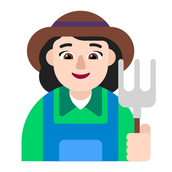 Woman Farmer Flat Light