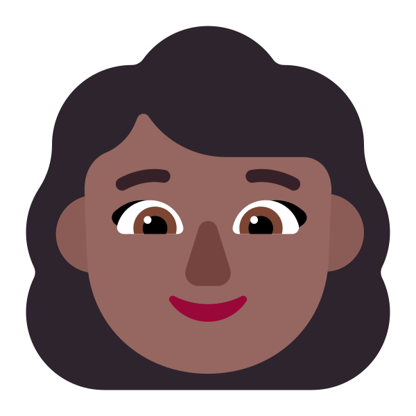 Woman Flat Medium Dark Vector