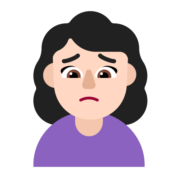 Woman Frowning Flat Light