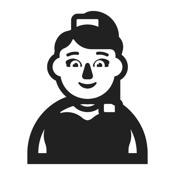 Woman Genie High Contrast Vector