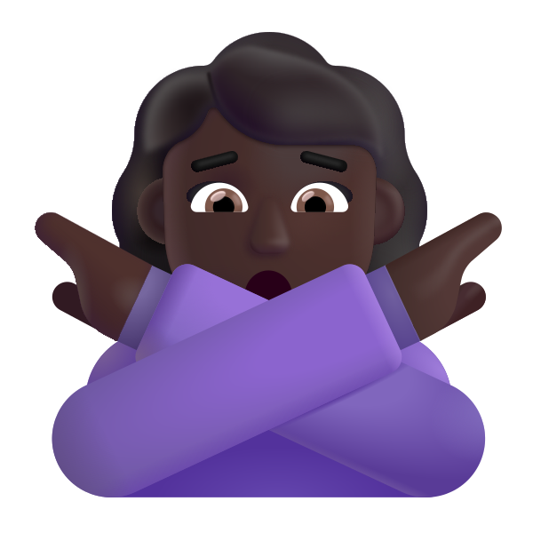 Woman Gesturing No Color Dark