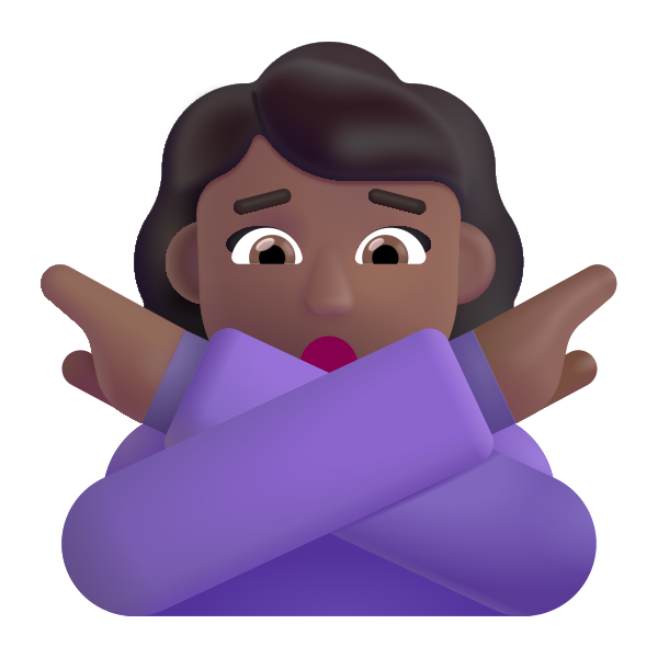 Woman Gesturing No Color Medium Dark Vector