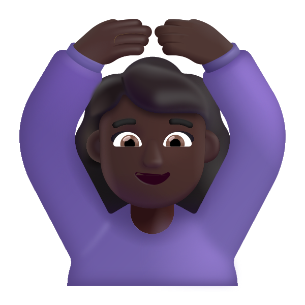 Woman Gesturing Ok Color Dark Vector