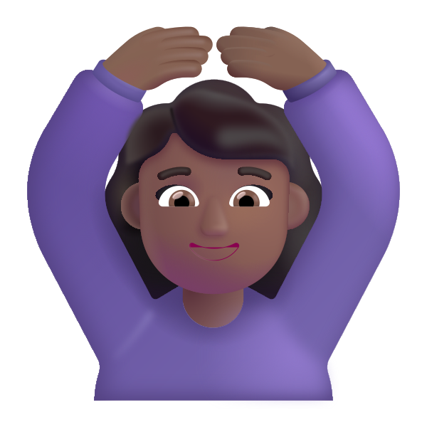 Woman Gesturing Ok Color Medium Dark Vector