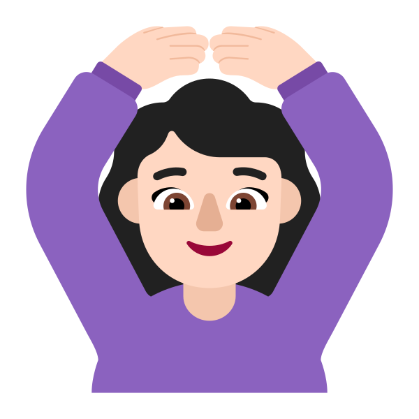 Woman Gesturing Ok Flat Light