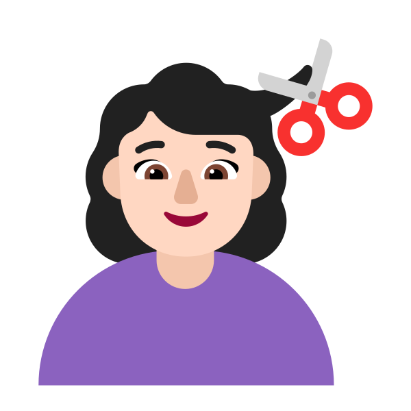 Woman Getting Haircut Flat Light