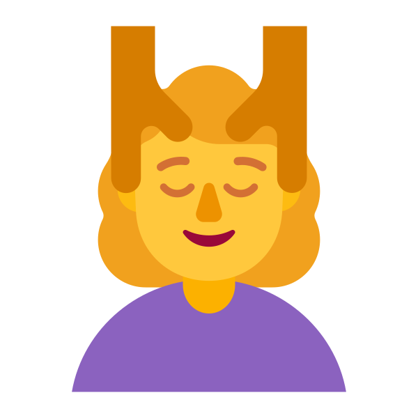 Woman Getting Massage Flat Default Vector