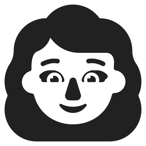 Woman High Contrast Default Vector