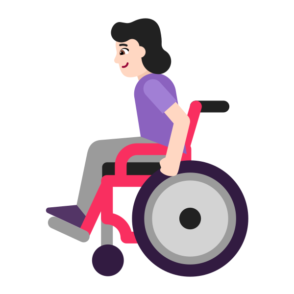 Woman In Manual Wheelchair Flat Light