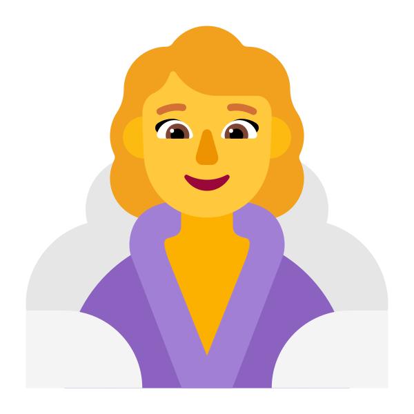 Woman In Steamy Room Flat Default Vector