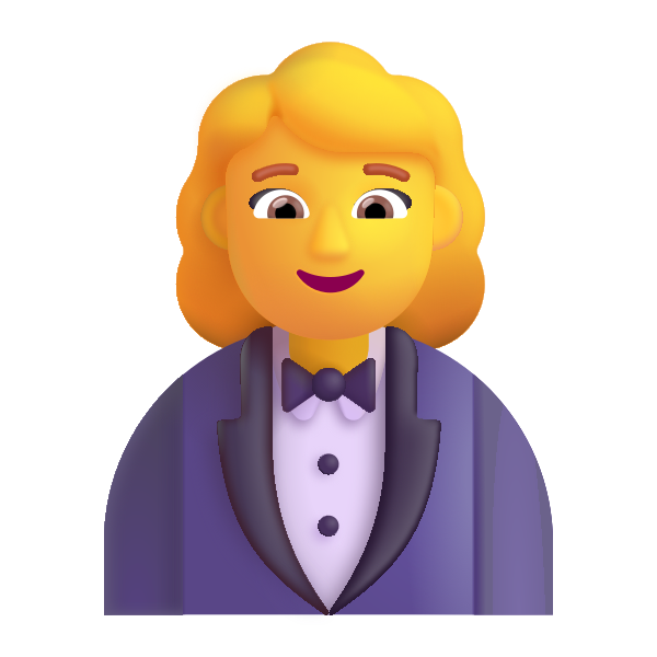 Woman In Tuxedo Color Default