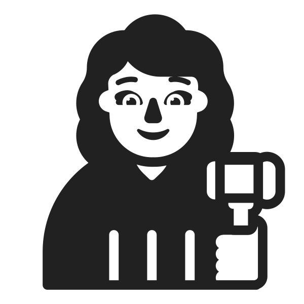 Woman Judge High Contrast Default Vector