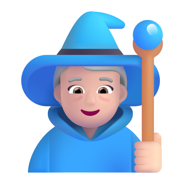 Woman Mage Color Light Vector