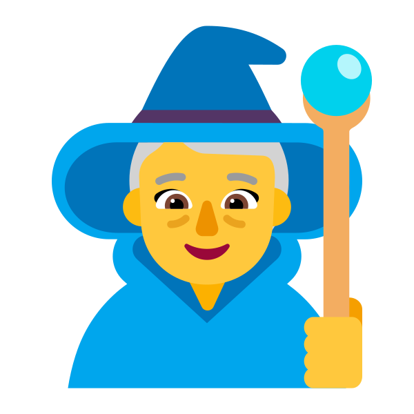 Woman Mage Flat Default Vector