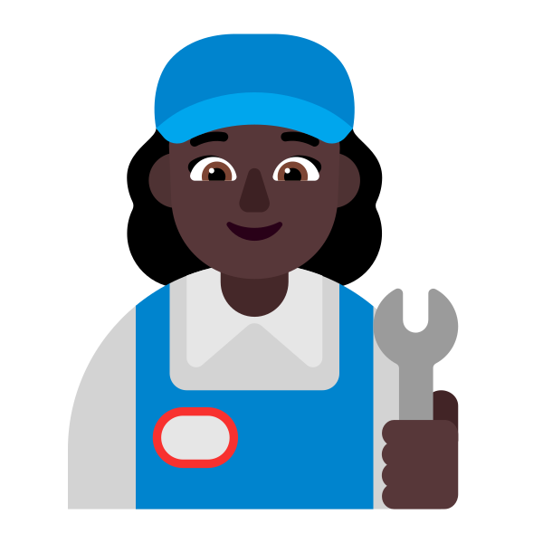 Woman Mechanic Flat Dark