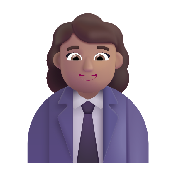Woman Office Worker Color Medium Vector