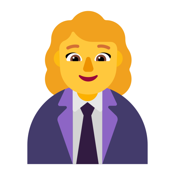 Woman Office Worker Flat Default Vector