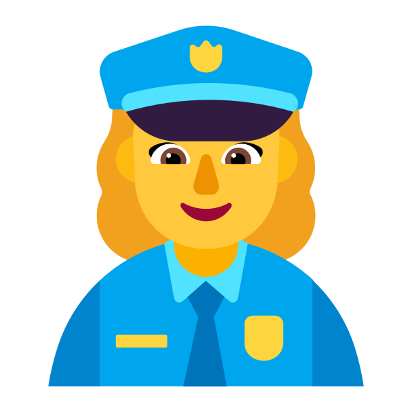Woman Police Officer Flat Default