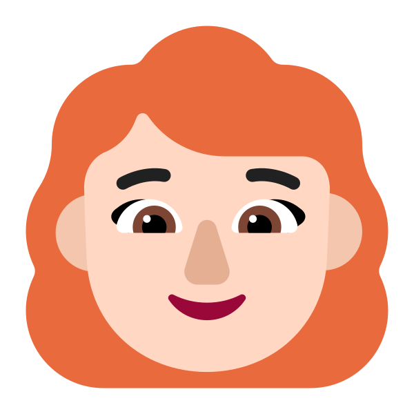 Woman Red Hair Flat Light
