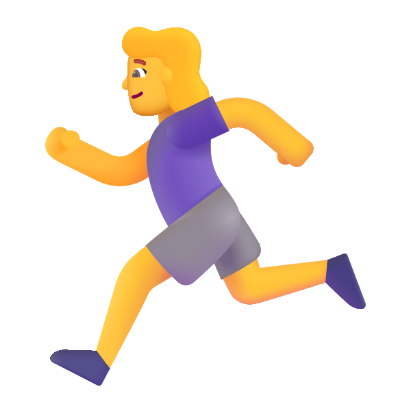 Woman Running Color Default