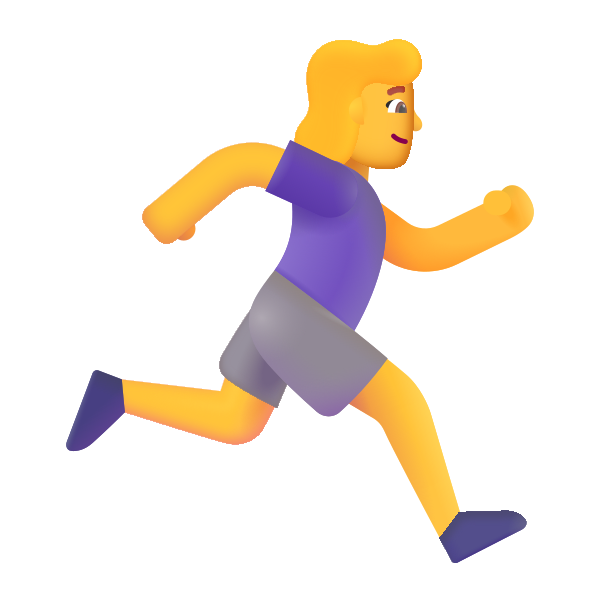 Woman Running Facing Right Color Default Vector