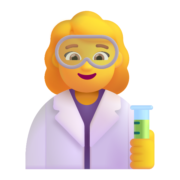 Woman Scientist Color Default Vector