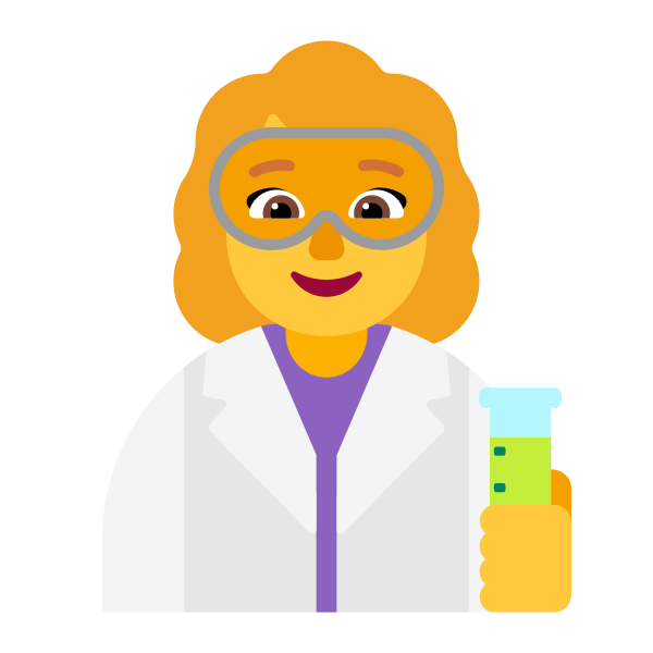Woman Scientist Flat Default