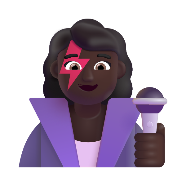 Woman Singer Color Dark Vector