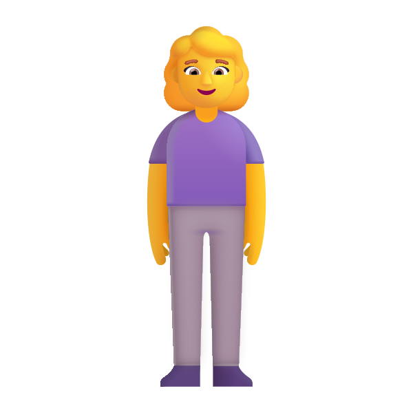 Woman Standing Color Default Vector