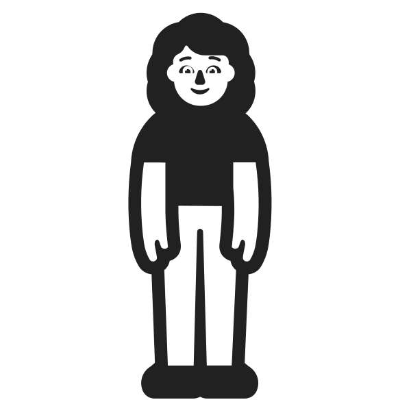 Woman Standing High Contrast Default