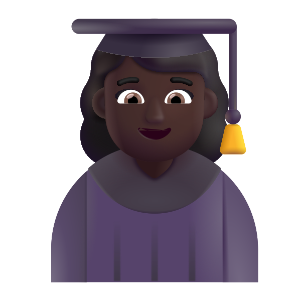 Woman Student Color Dark Vector