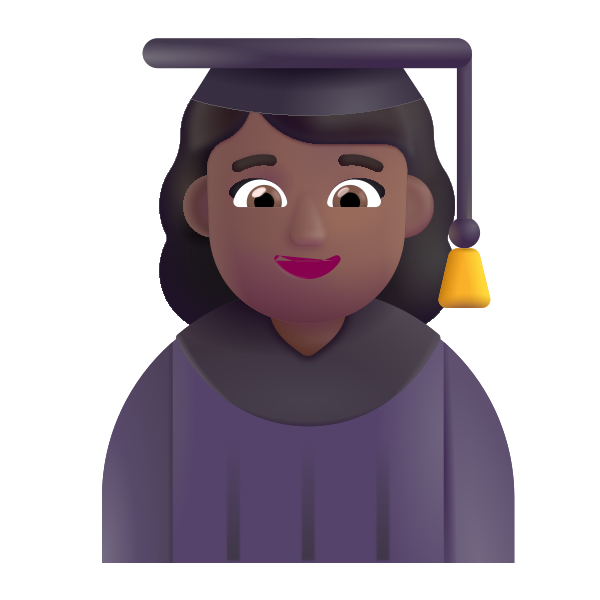 Woman Student Color Medium Dark