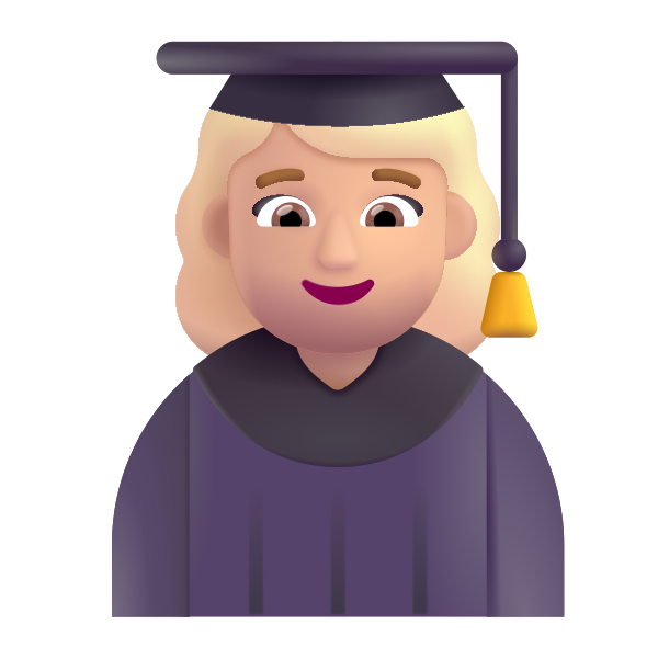 Woman Student Color Medium Light Vector