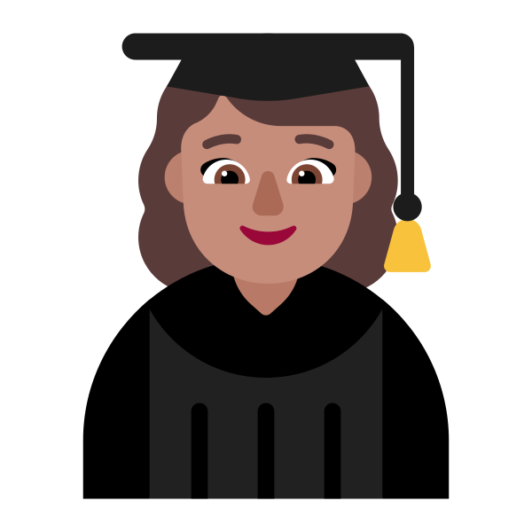 Woman Student Flat Medium Vector
