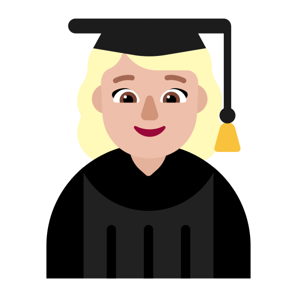 Woman Student Flat Medium Light Vector