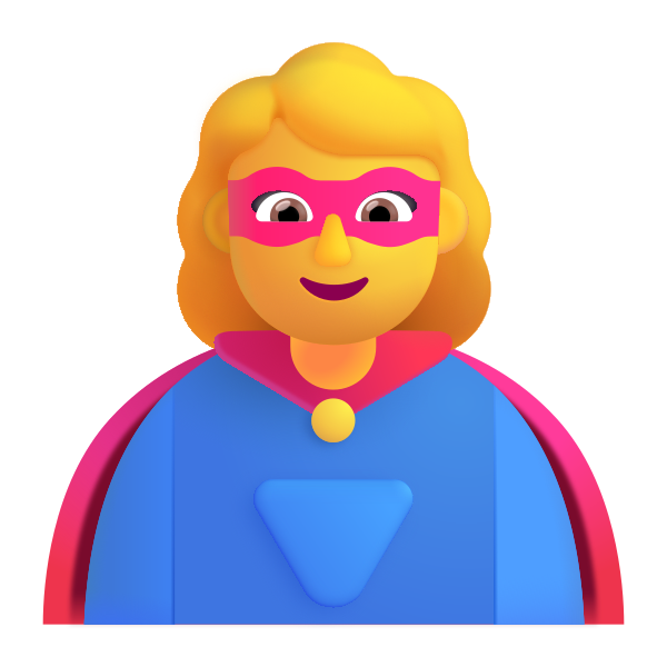 Woman Superhero Color Default Vector