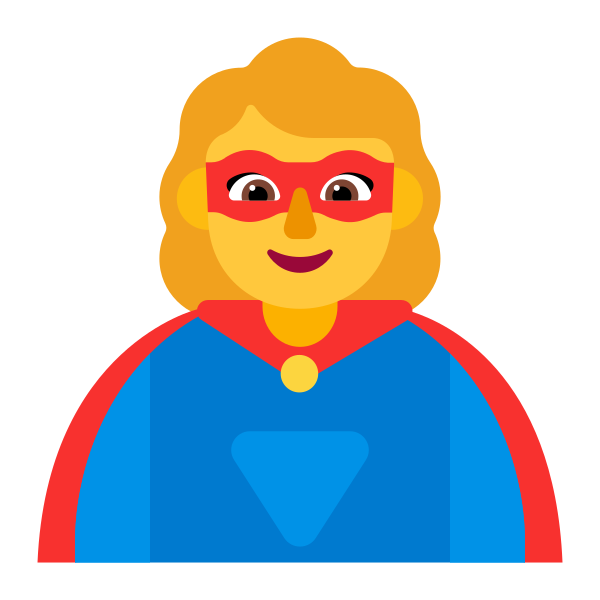 Woman Superhero Flat Default Vector
