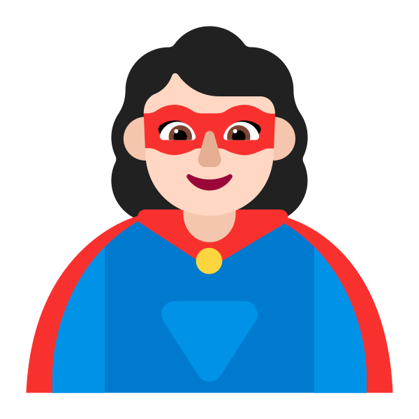 Woman Superhero Flat Light